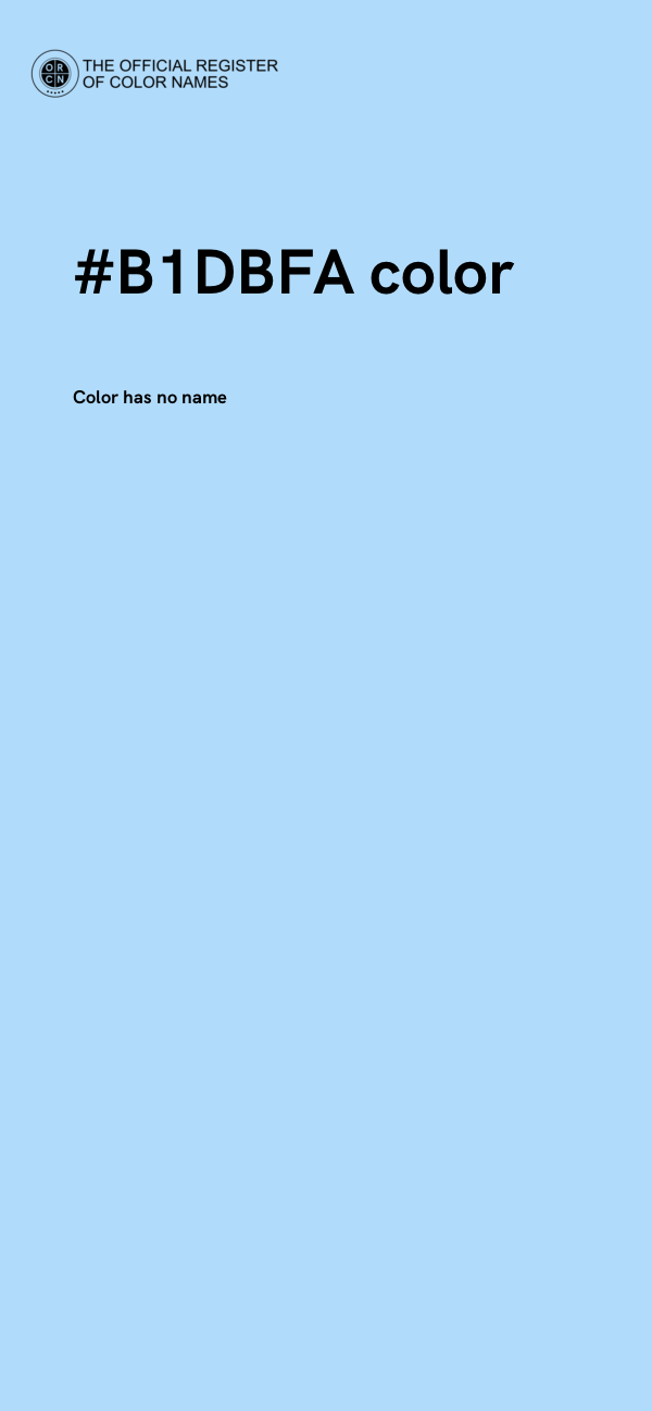#B1DBFA color image