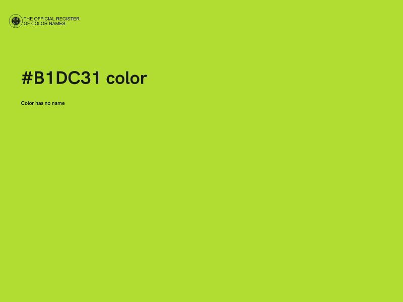 #B1DC31 color image