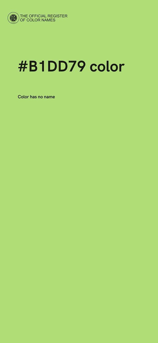 #B1DD79 color image