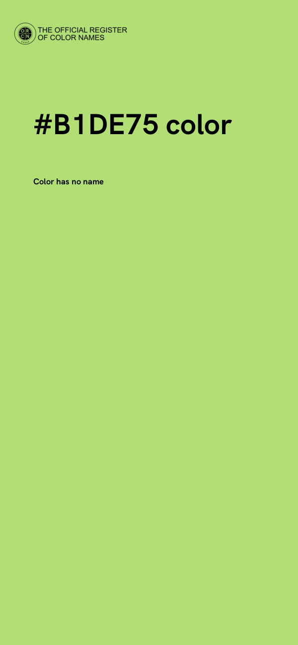 #B1DE75 color image