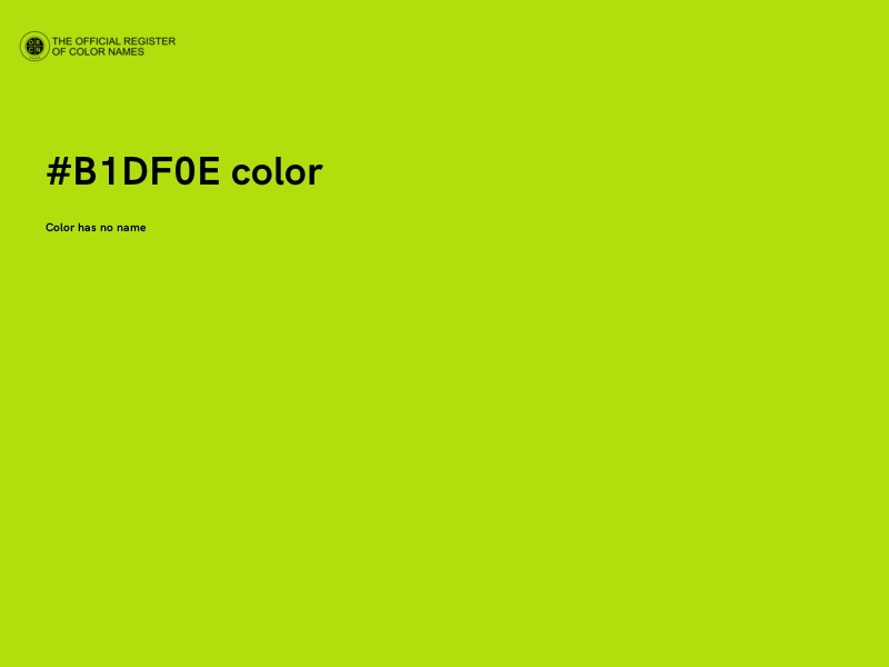 #B1DF0E color image