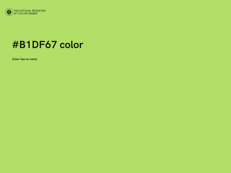 #B1DF67 color image