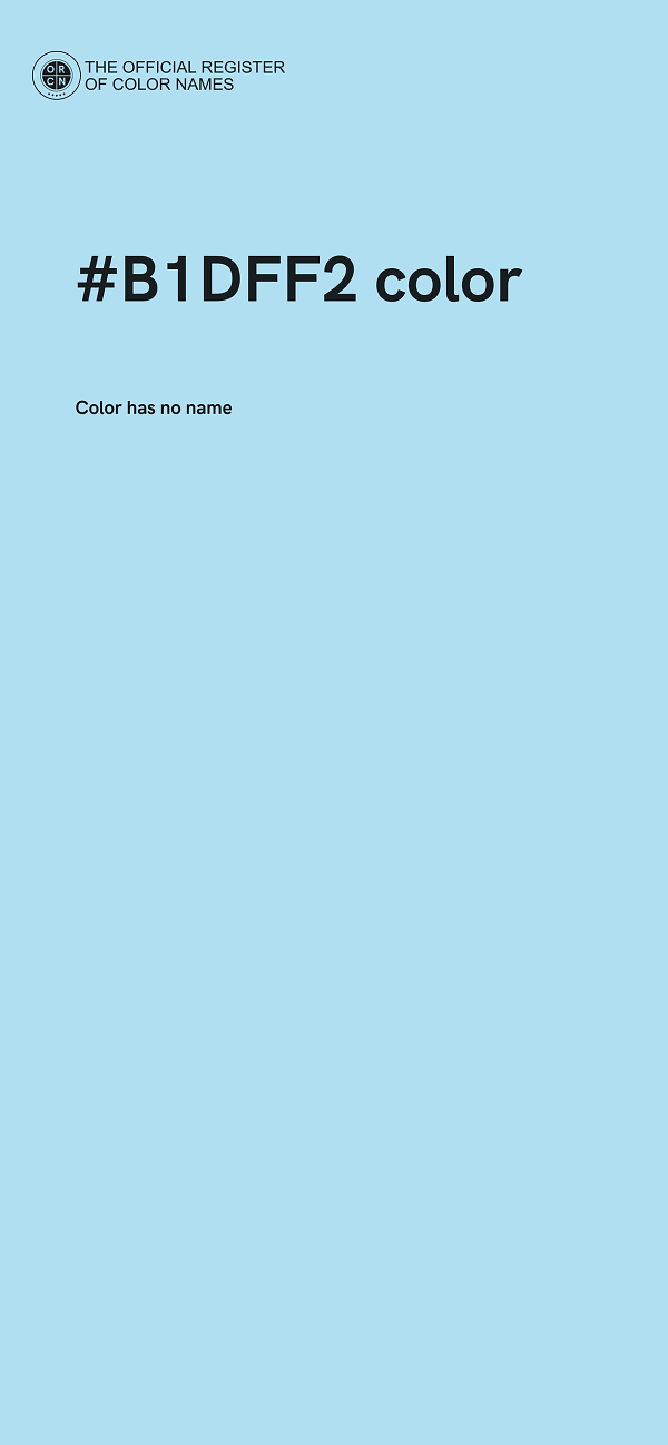 #B1DFF2 color image