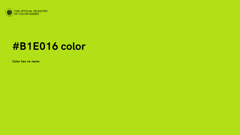 #B1E016 color image