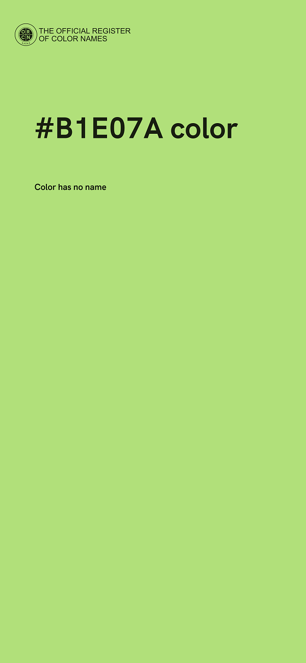 #B1E07A color image