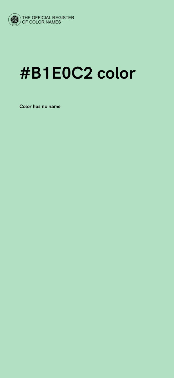 #B1E0C2 color image