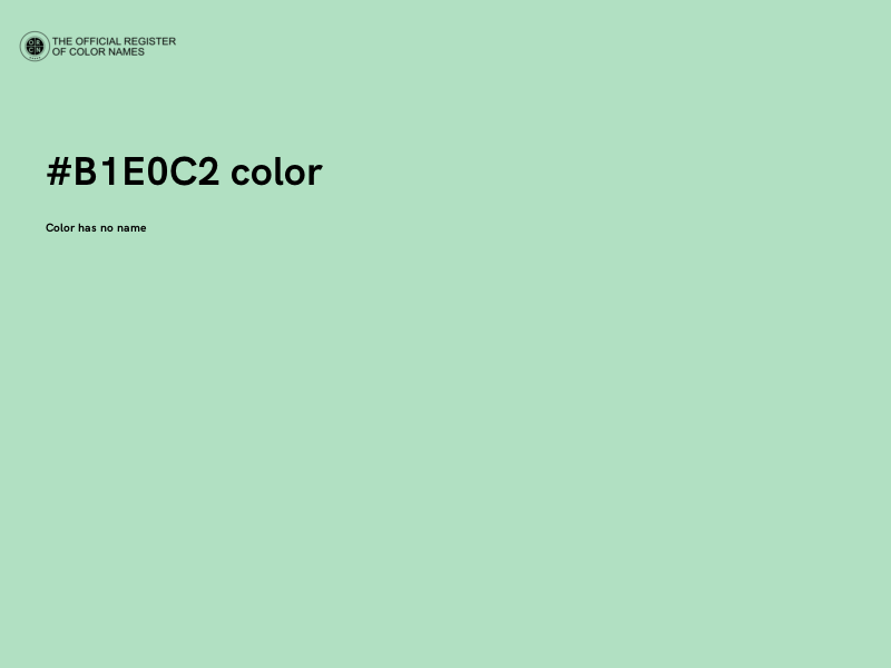 #B1E0C2 color image