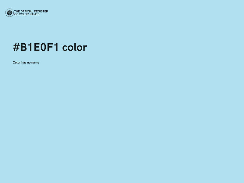 #B1E0F1 color image