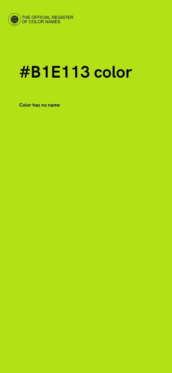 #B1E113 color image