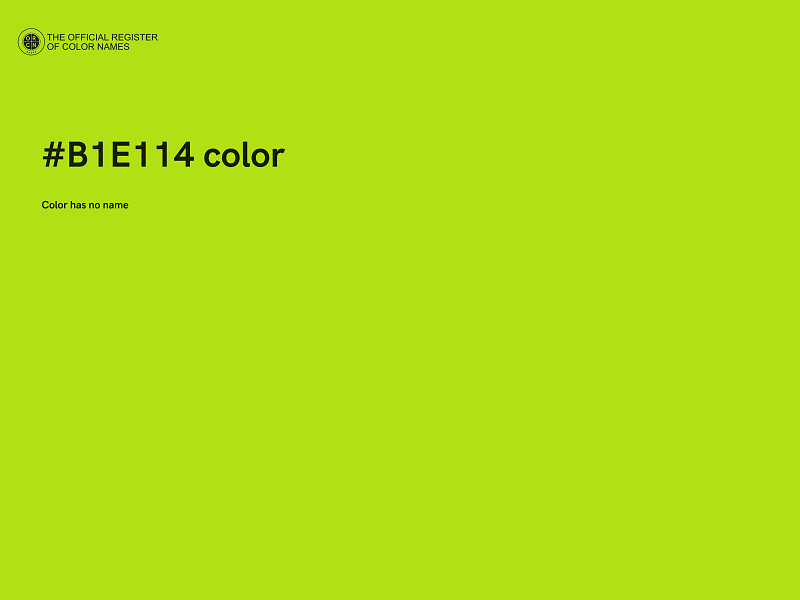 #B1E114 color image
