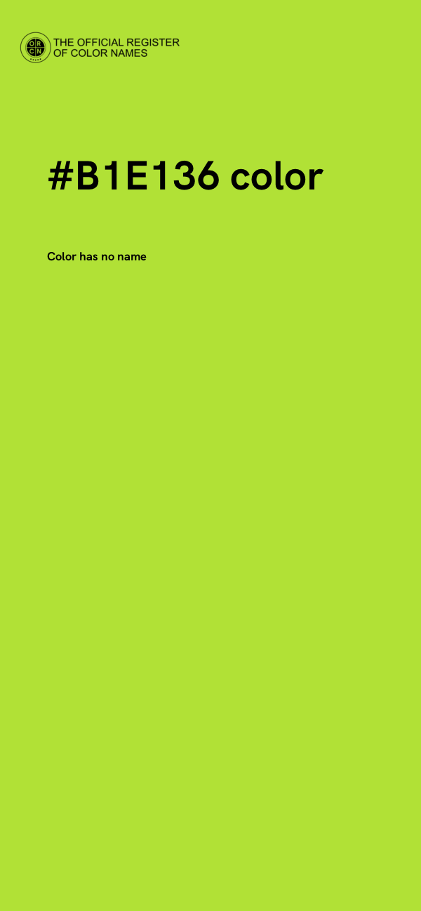 #B1E136 color image