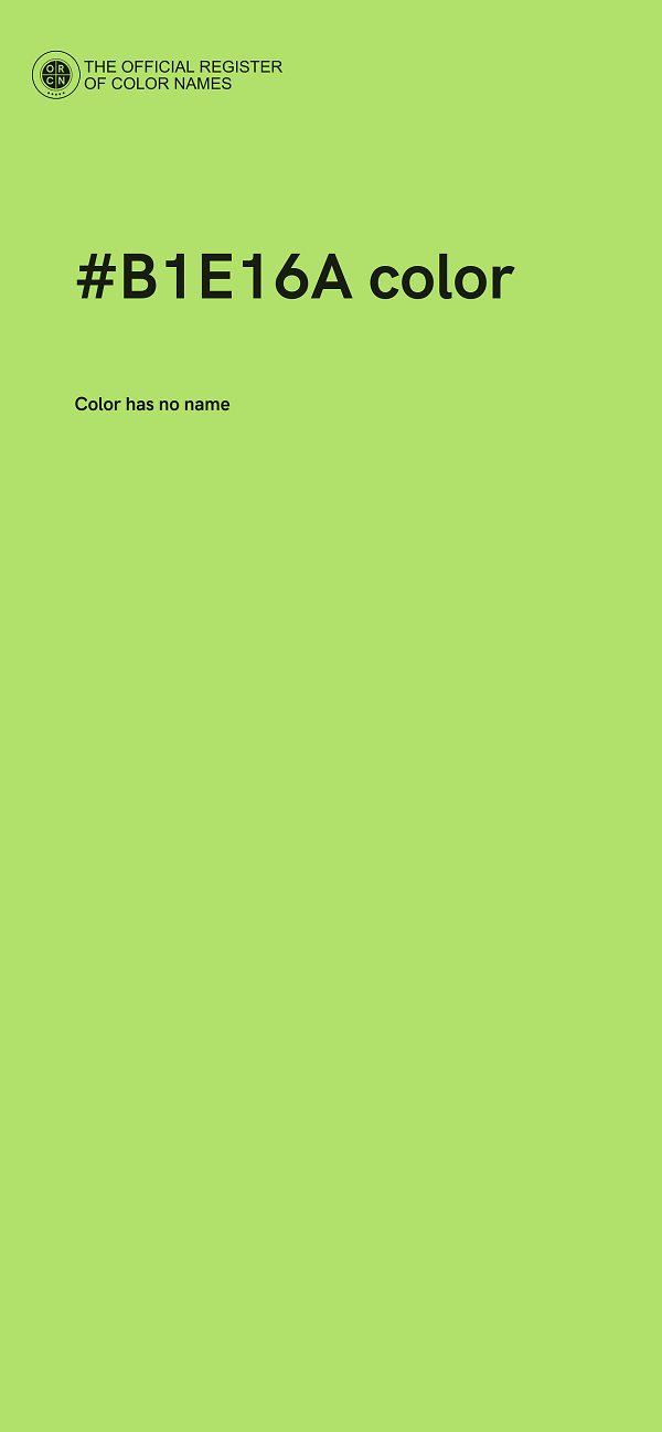 #B1E16A color image