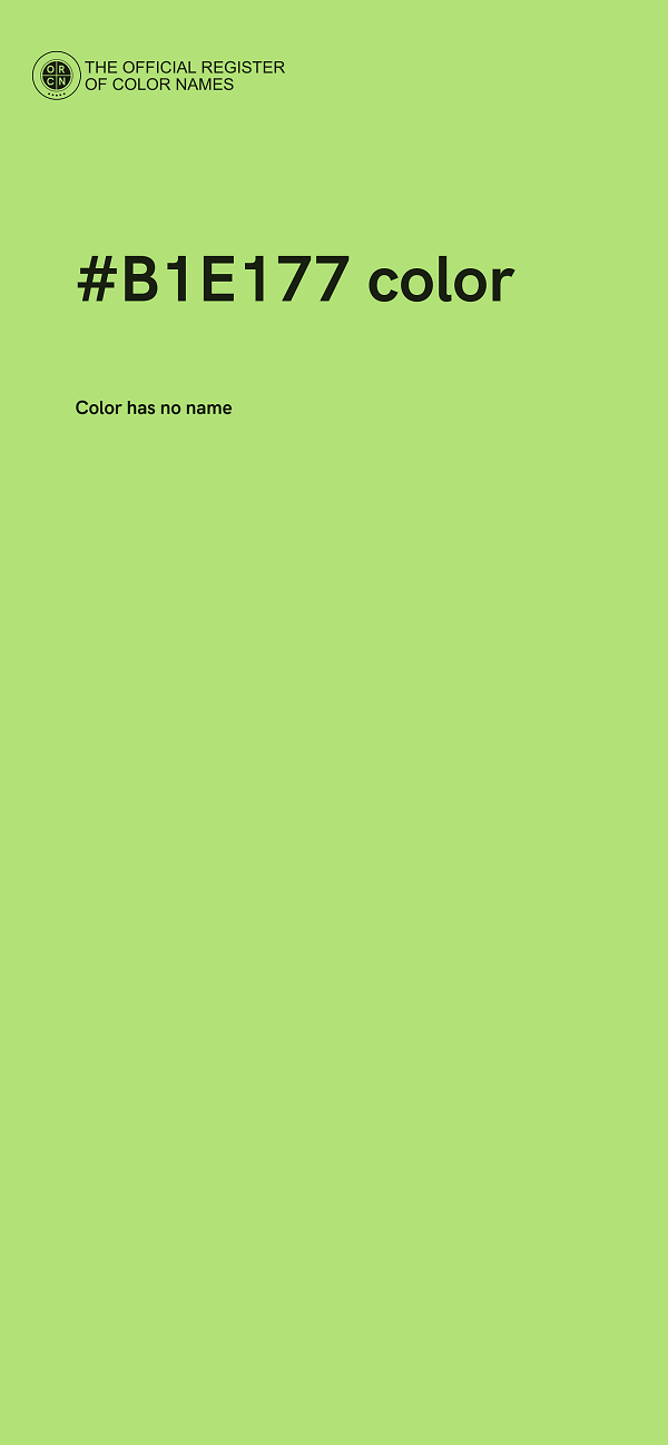 #B1E177 color image