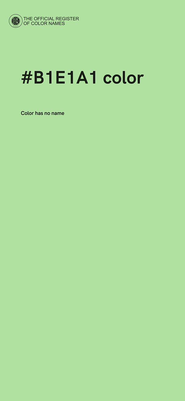 #B1E1A1 color image