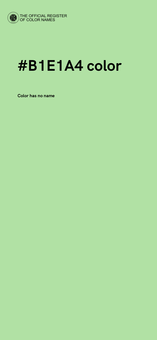 #B1E1A4 color image
