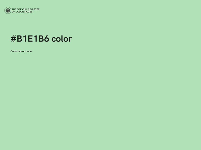 #B1E1B6 color image