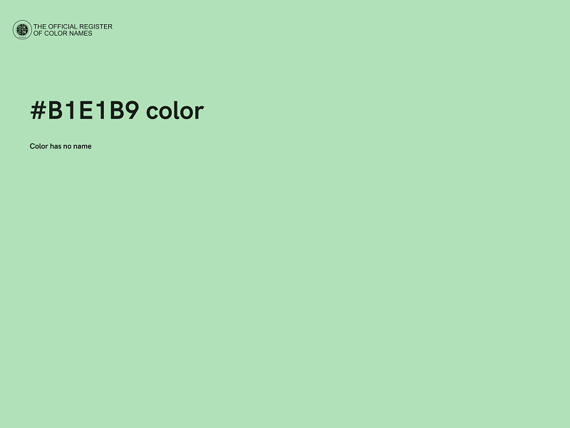 #B1E1B9 color image