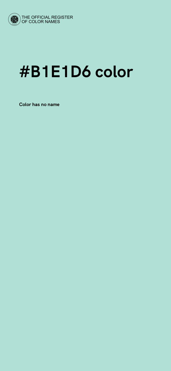 #B1E1D6 color image