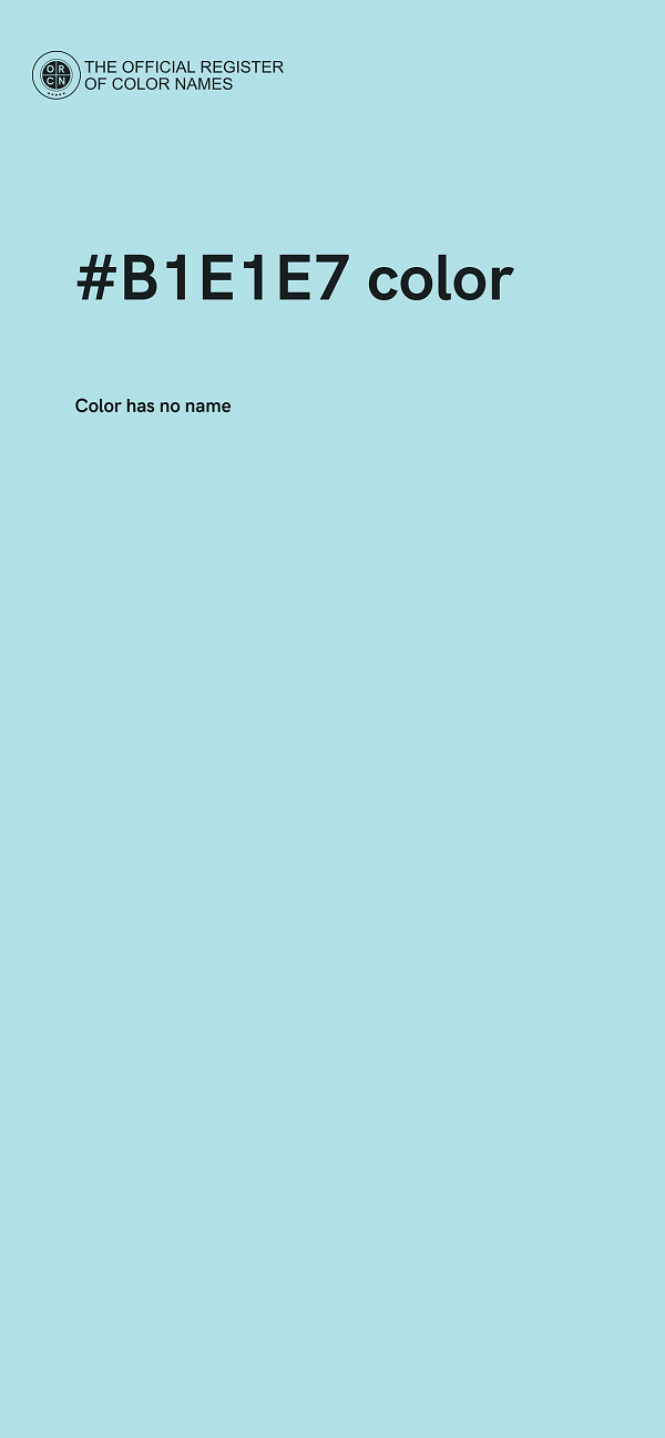 #B1E1E7 color image