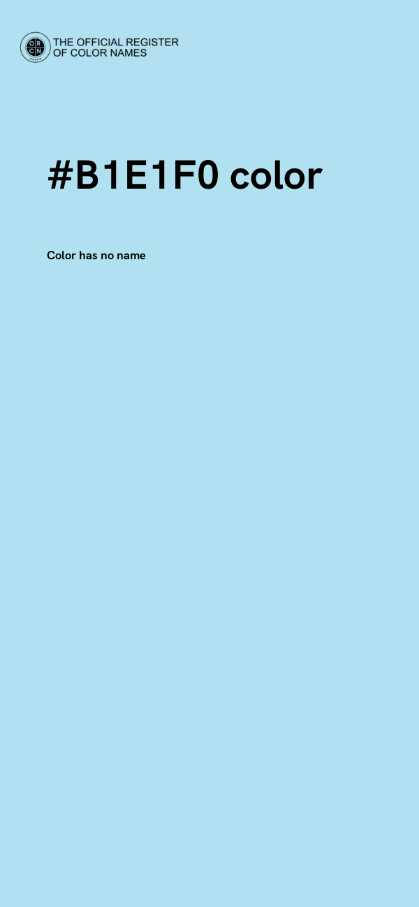 #B1E1F0 color image