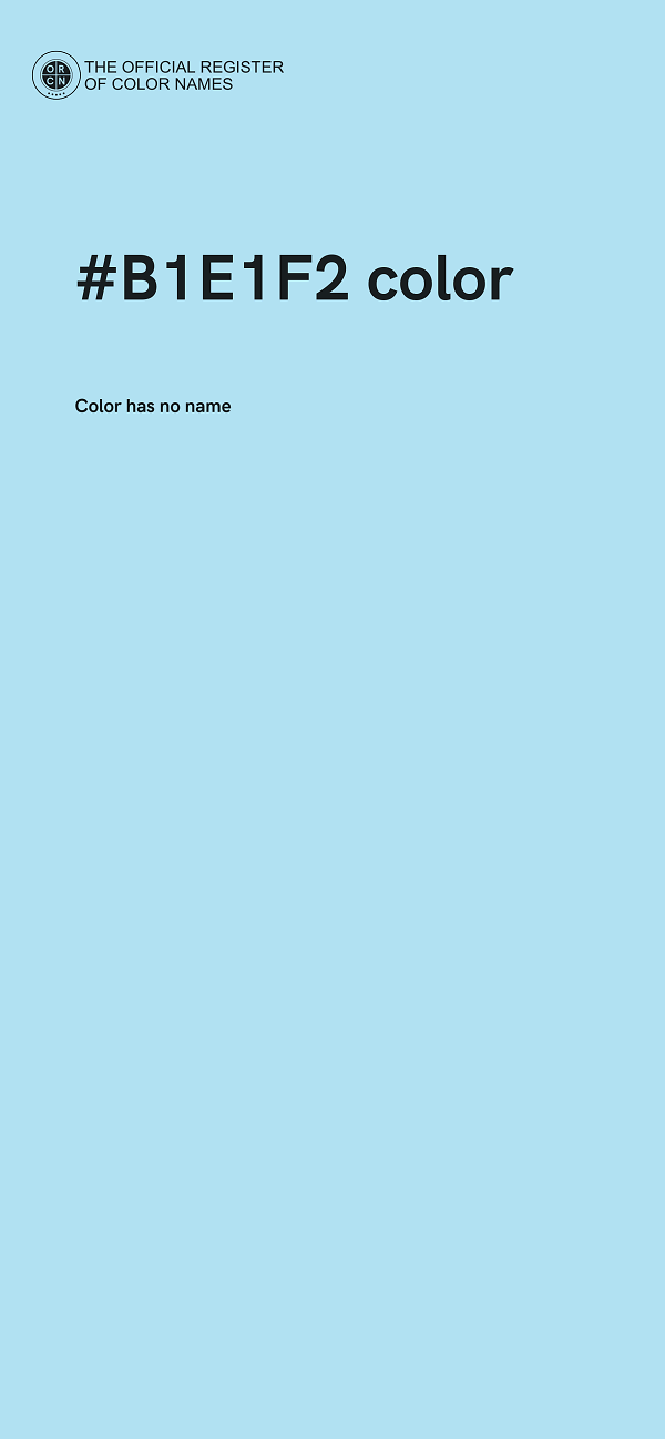 #B1E1F2 color image