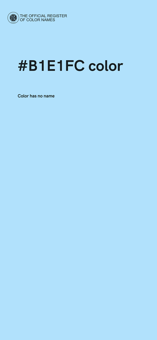 #B1E1FC color image