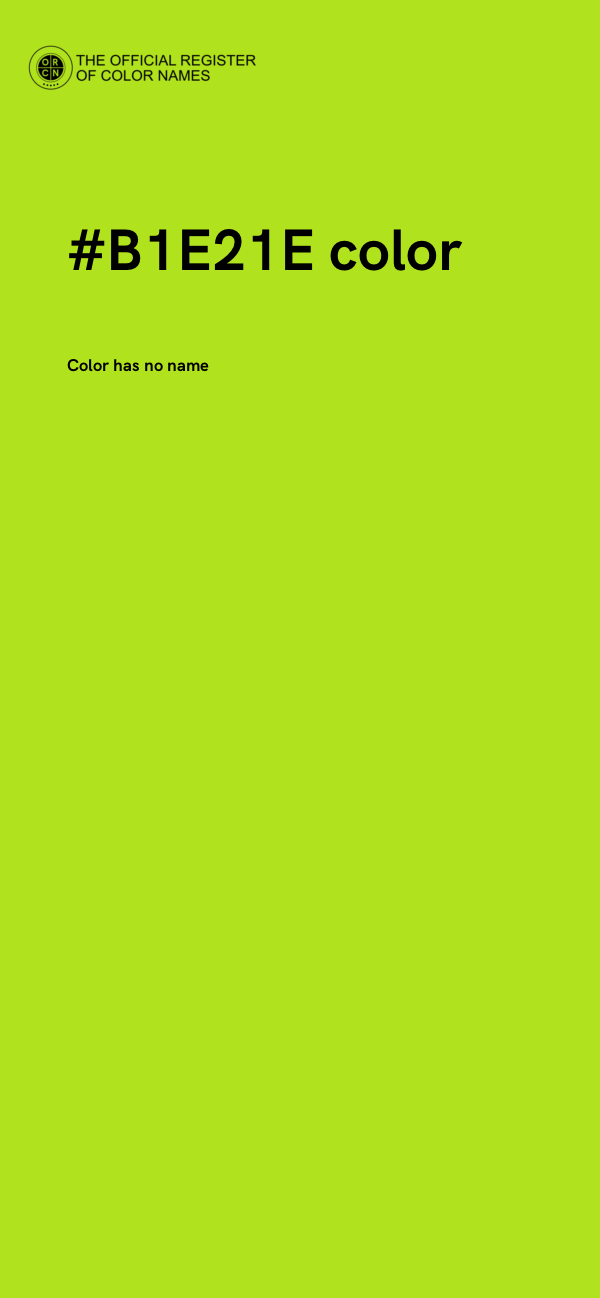 #B1E21E color image
