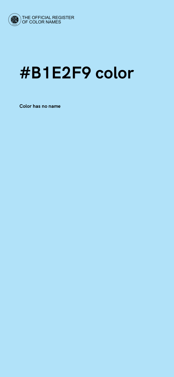 #B1E2F9 color image