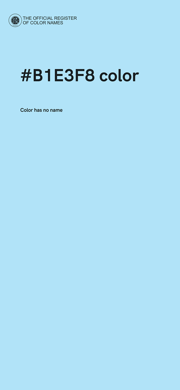 #B1E3F8 color image