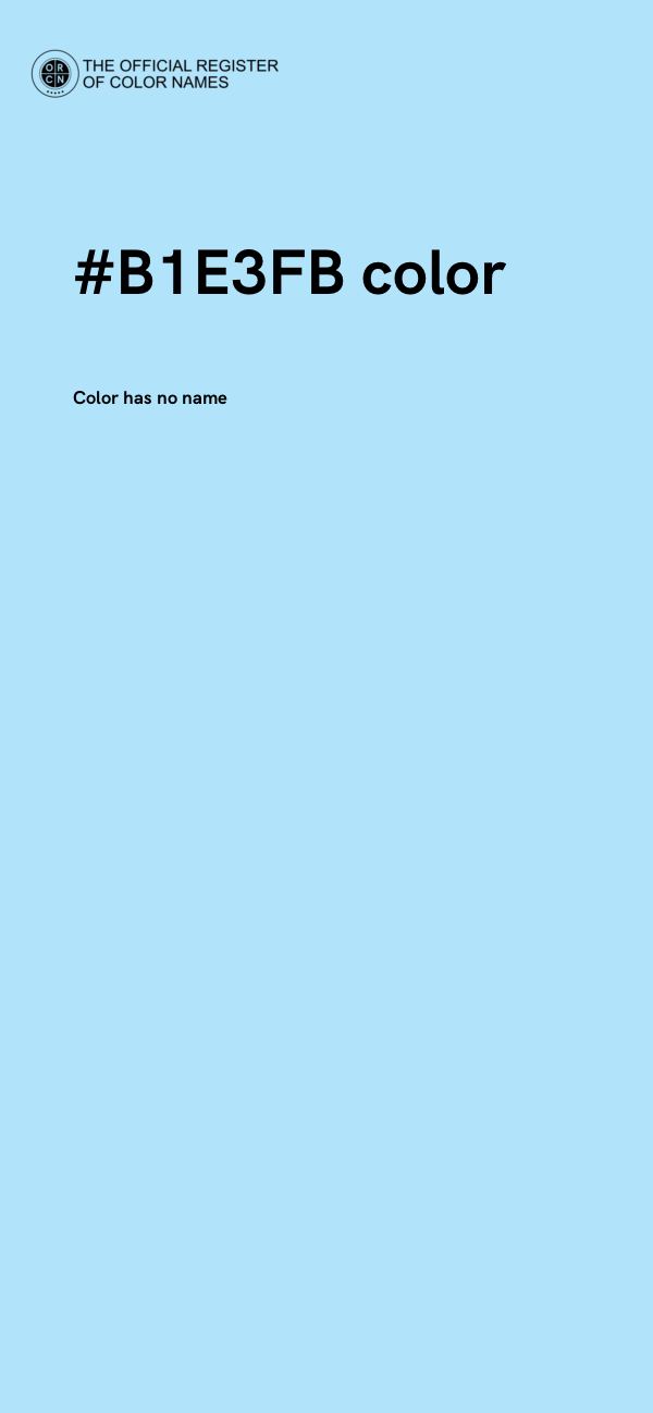 #B1E3FB color image