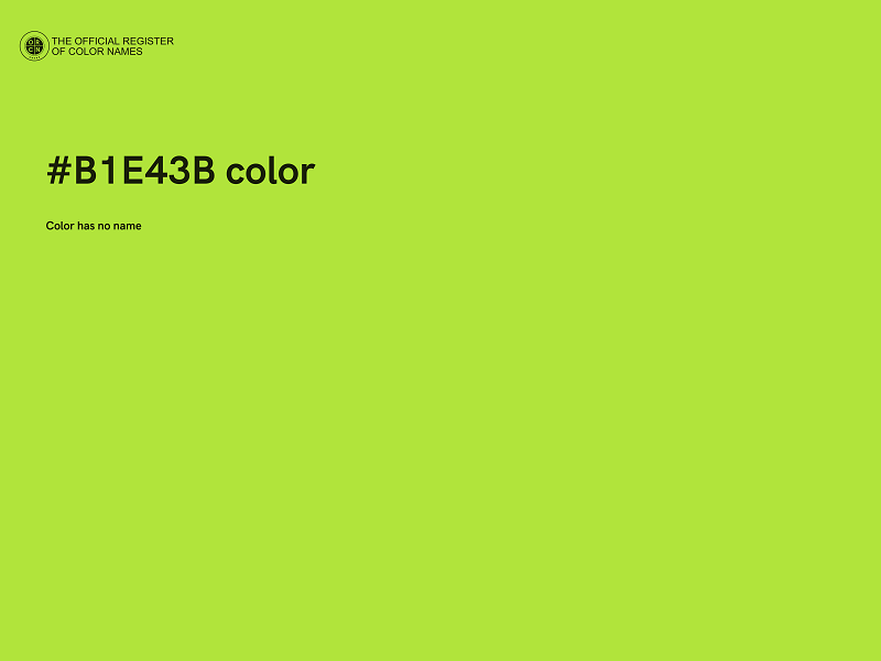 #B1E43B color image