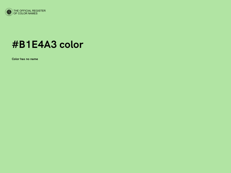 #B1E4A3 color image