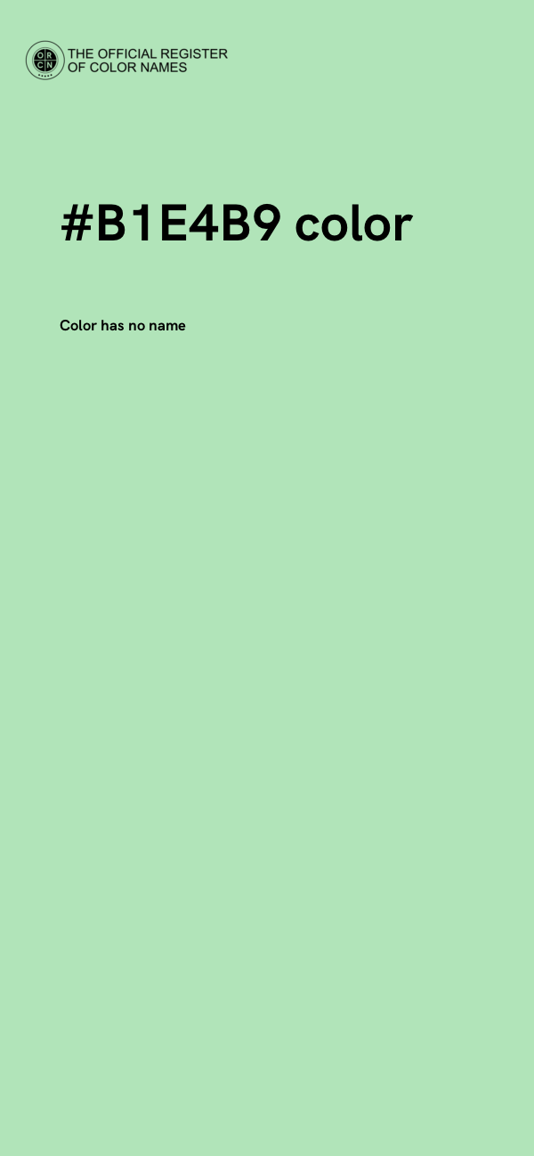 #B1E4B9 color image