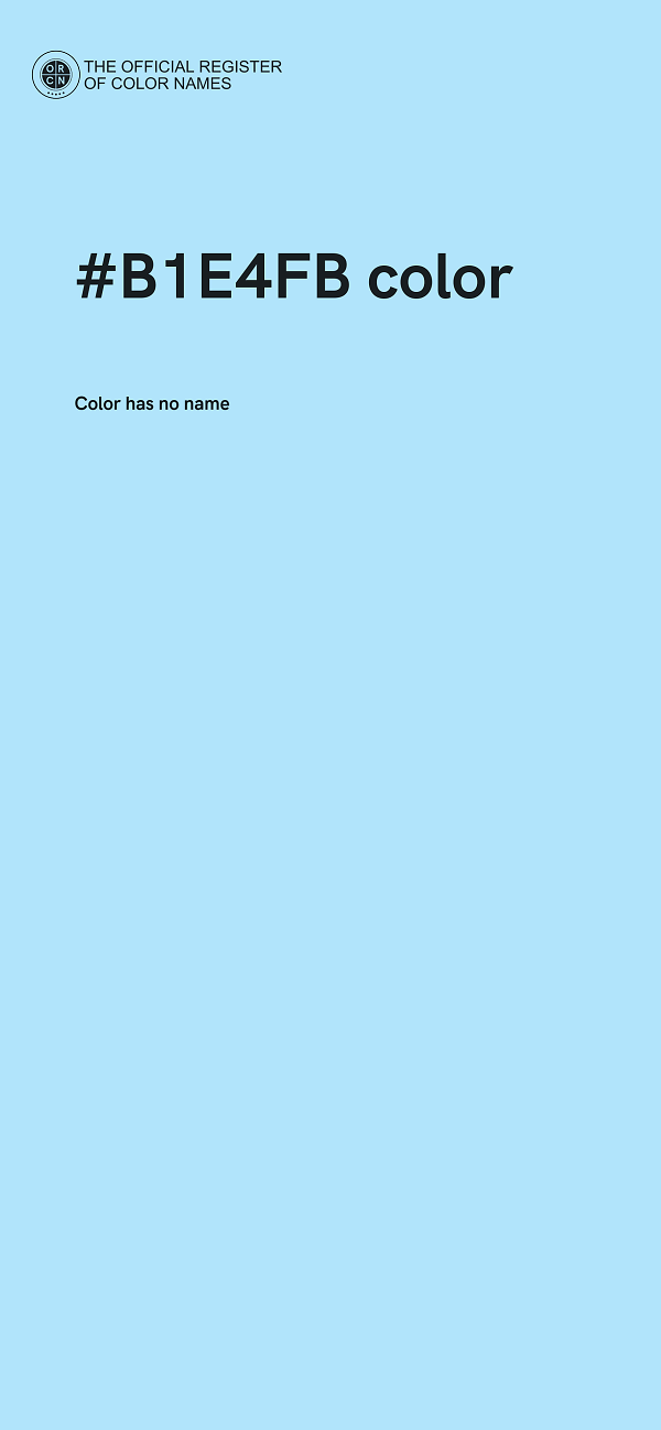 #B1E4FB color image