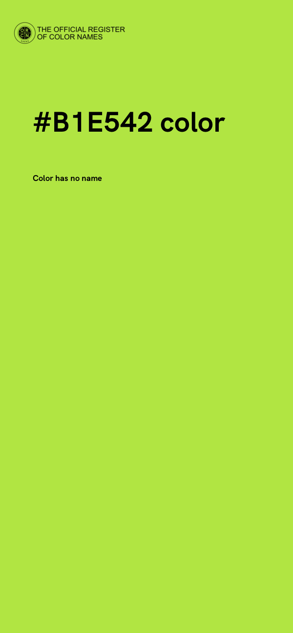 #B1E542 color image