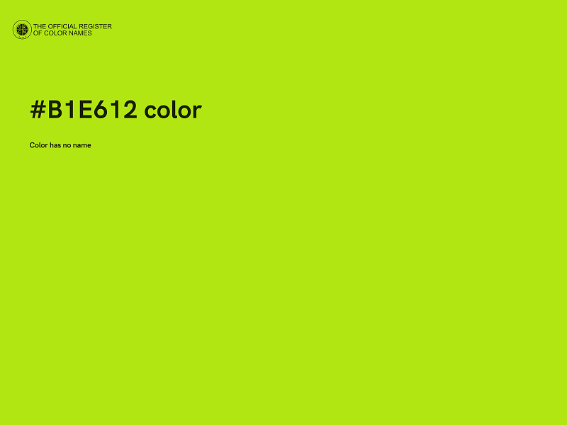 #B1E612 color image
