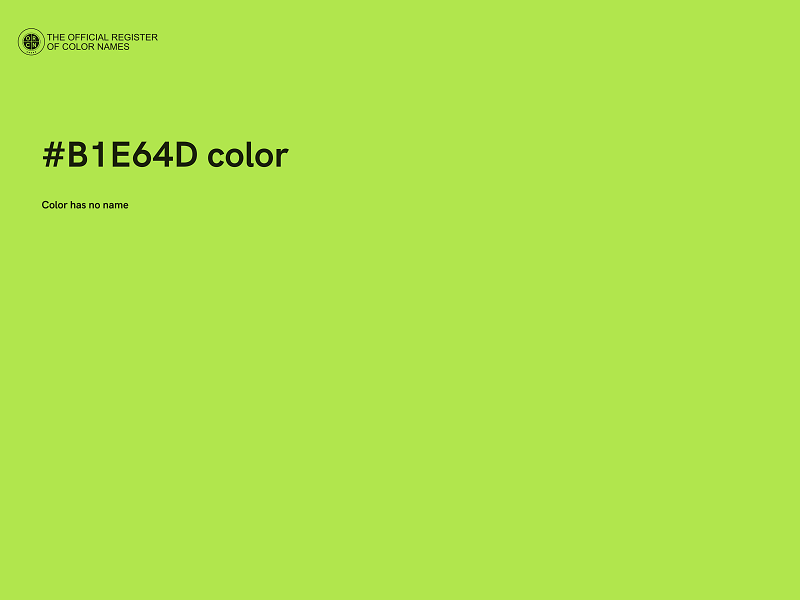 #B1E64D color image