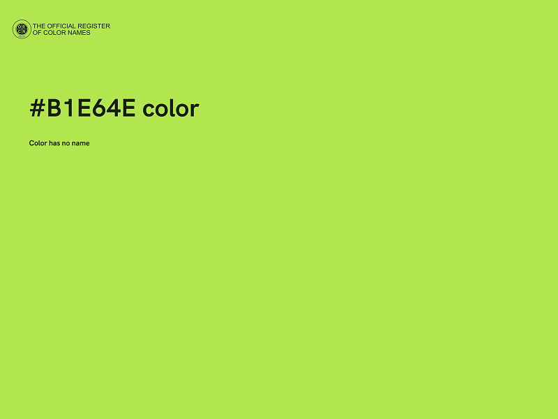 #B1E64E color image