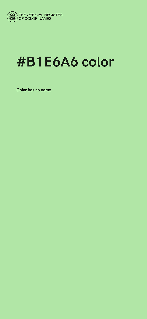 #B1E6A6 color image