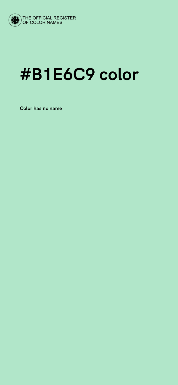 #B1E6C9 color image
