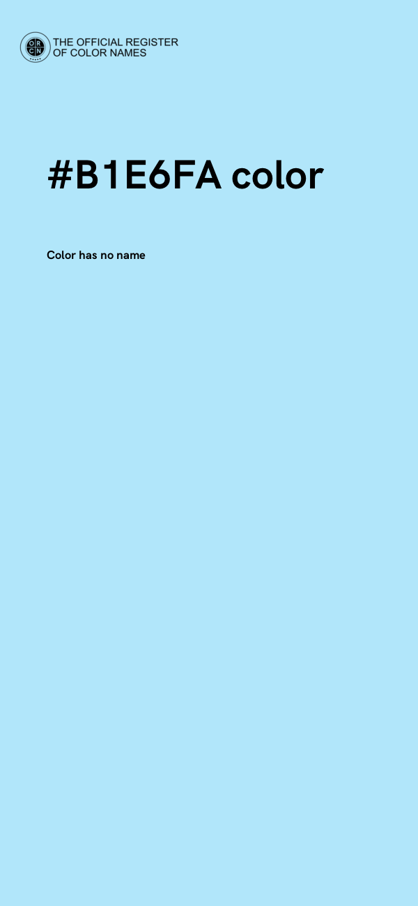 #B1E6FA color image