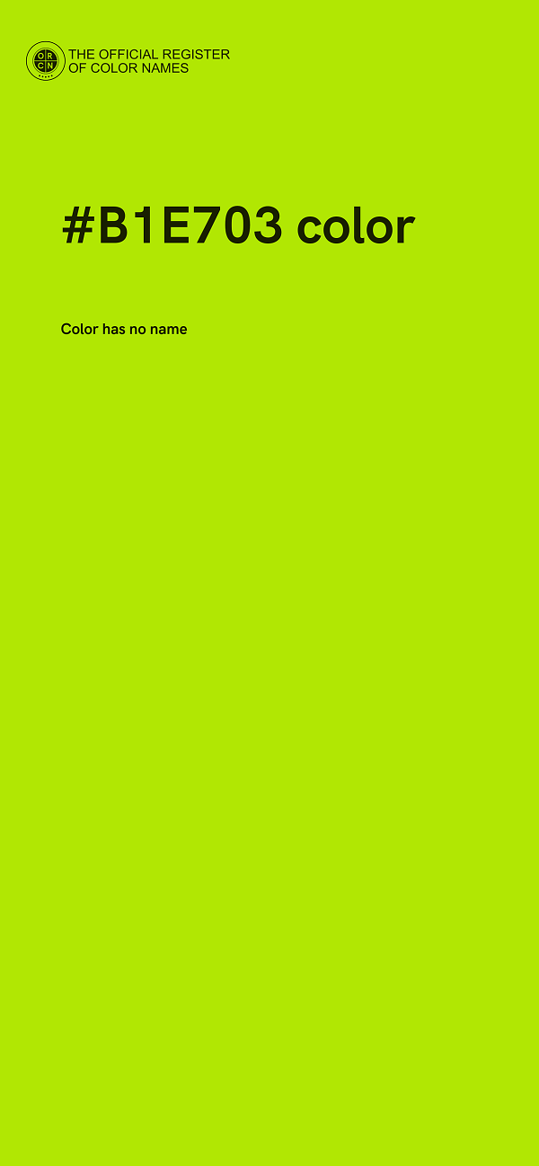 #B1E703 color image