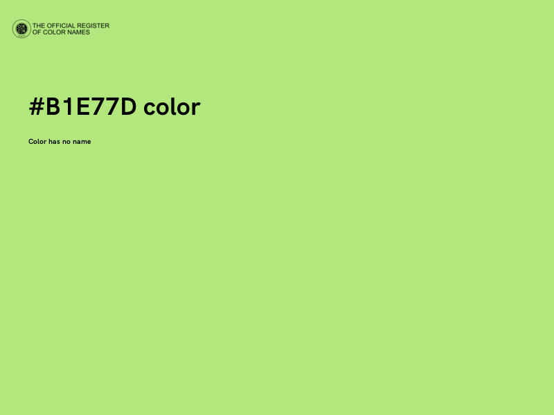 #B1E77D color image