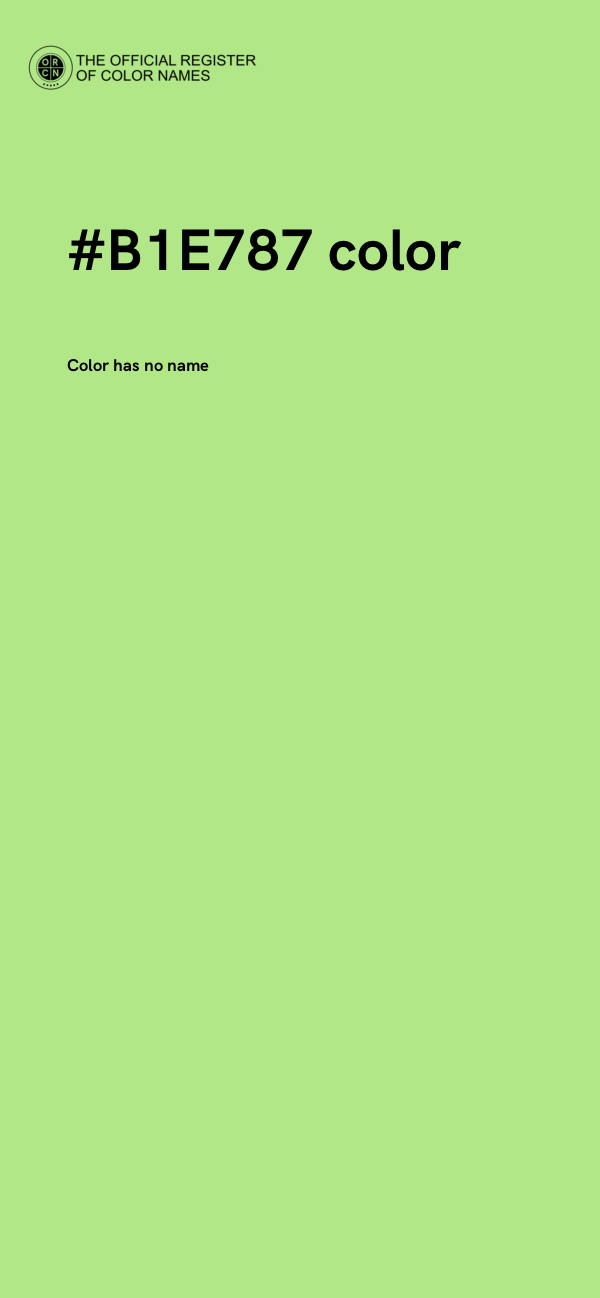 #B1E787 color image