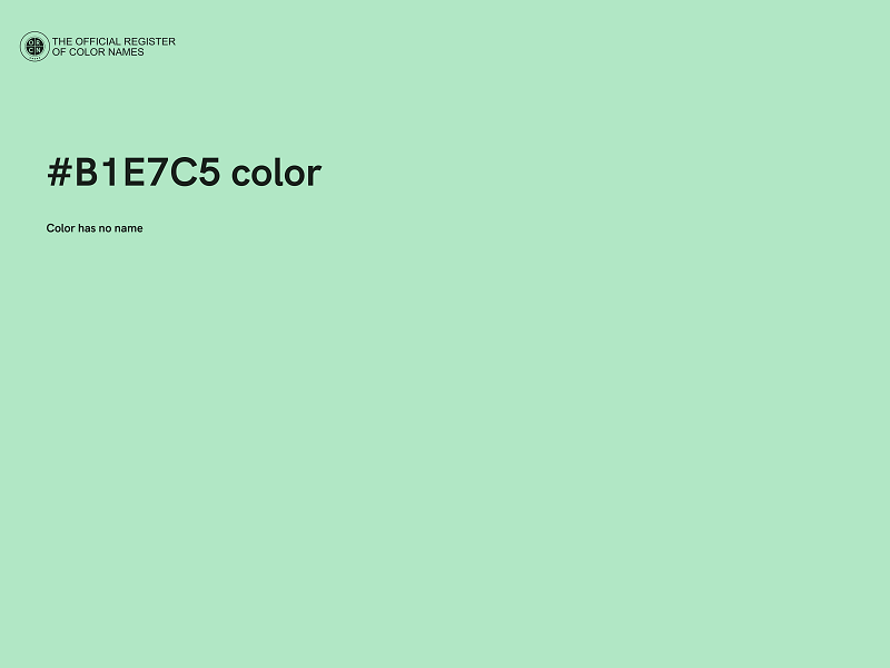 #B1E7C5 color image