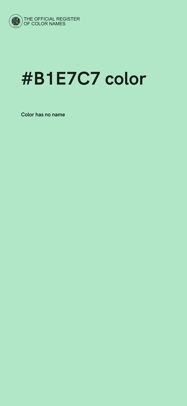 #B1E7C7 color image