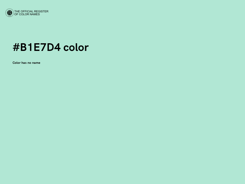 #B1E7D4 color image