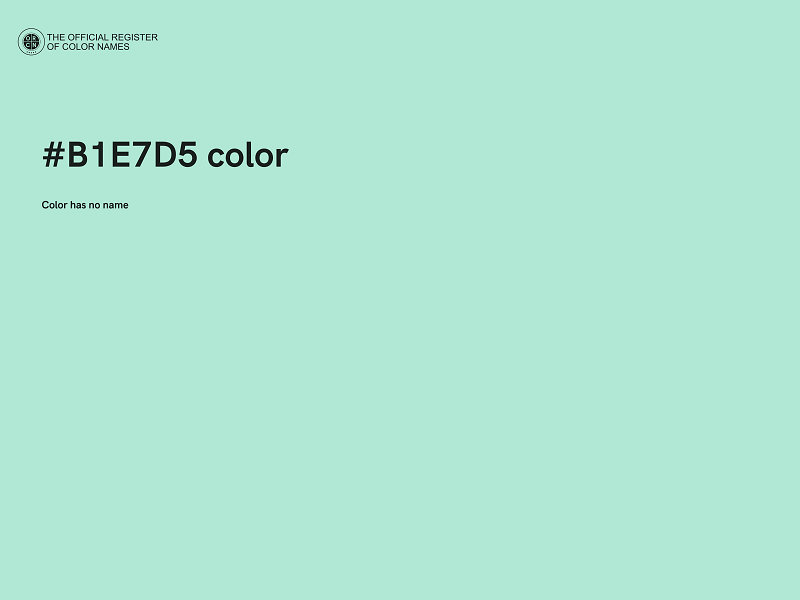 #B1E7D5 color image