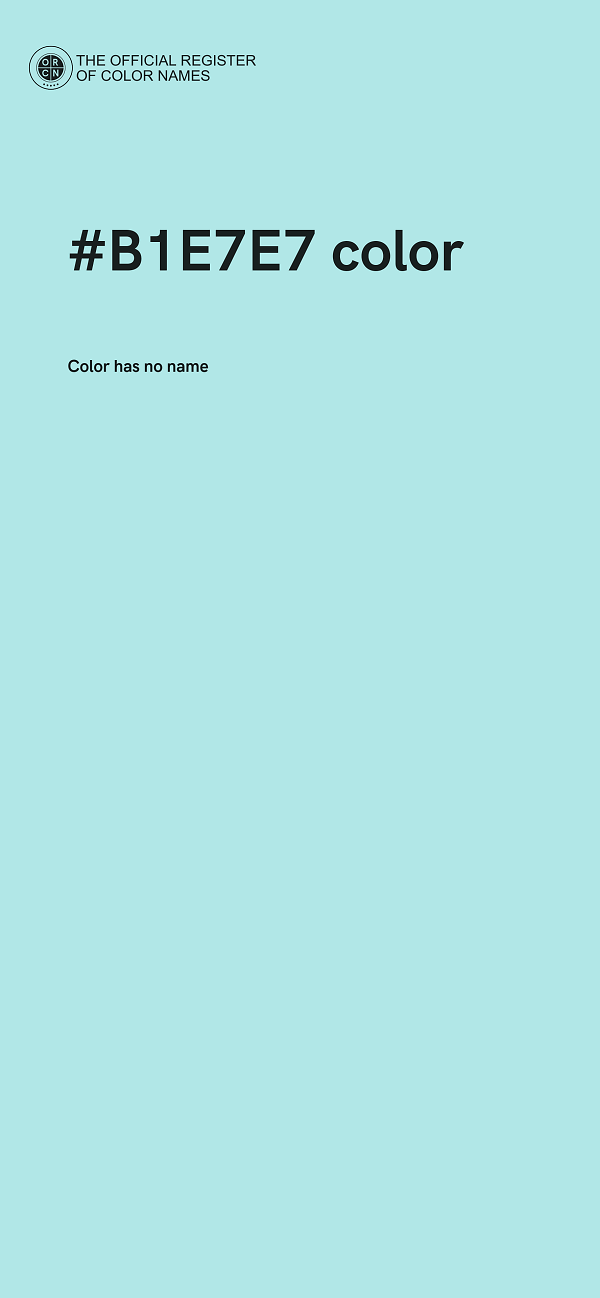 #B1E7E7 color image