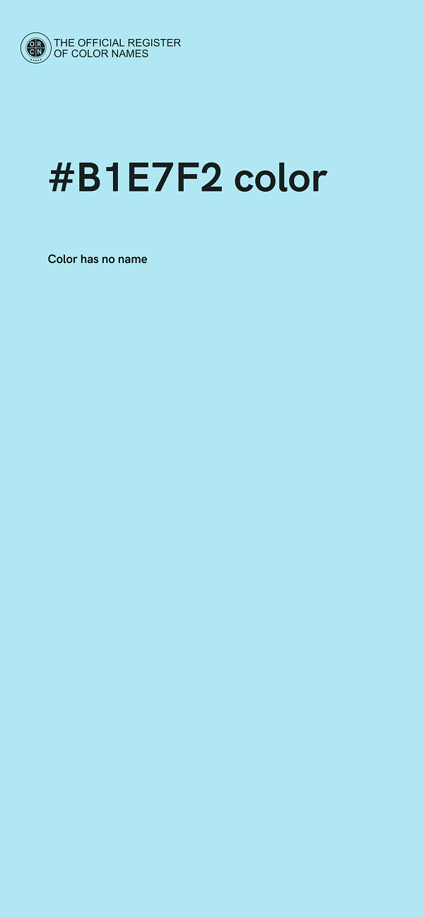 #B1E7F2 color image